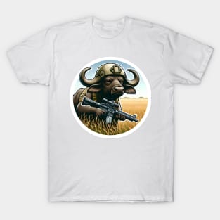 African Buffalo Tactical T-Shirt